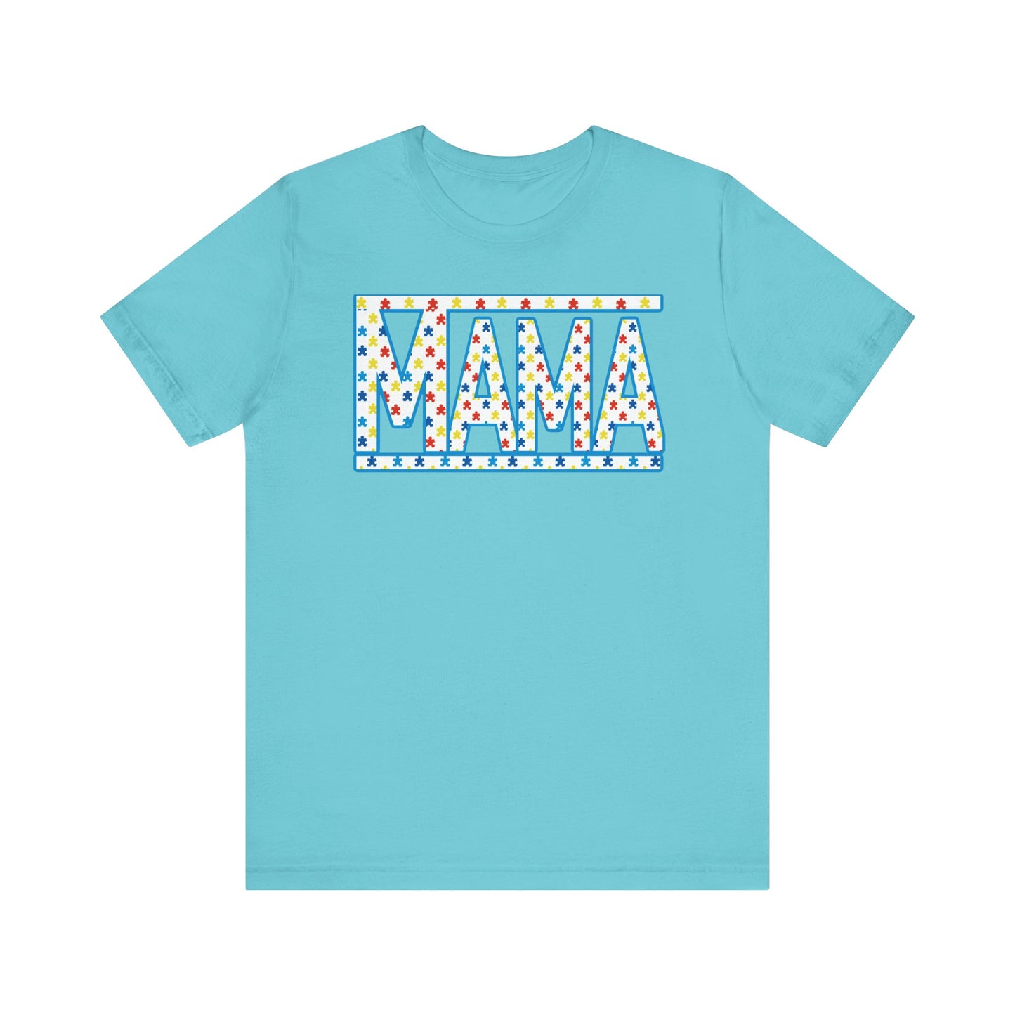 Mama Lights Autism Unisex Jersey Short Sleeve Tee