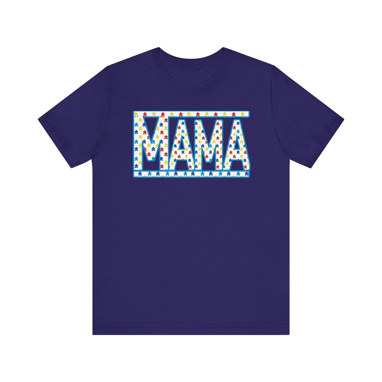 Mama Lights Autism Unisex Jersey Short Sleeve Tee